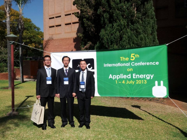 科研人员参加第五届国际应用能源会议